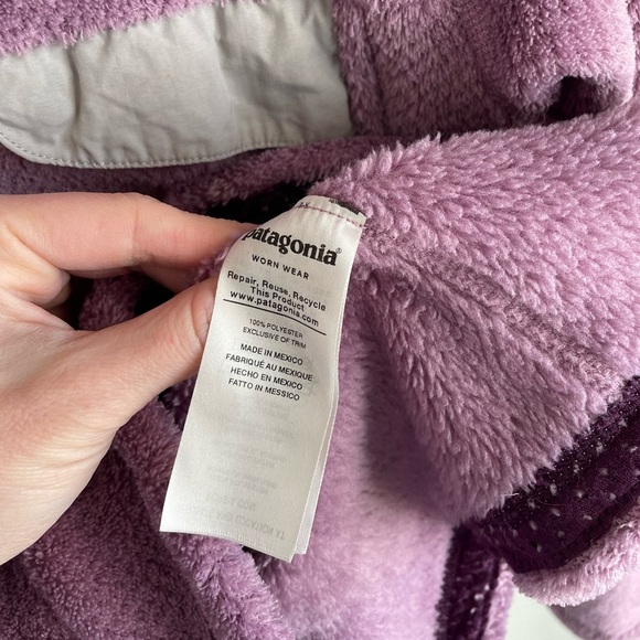 Patagonia Women's Lavender Light Purple Re-tool Quarter Snap Pullover - Small - Picture 10 of 11